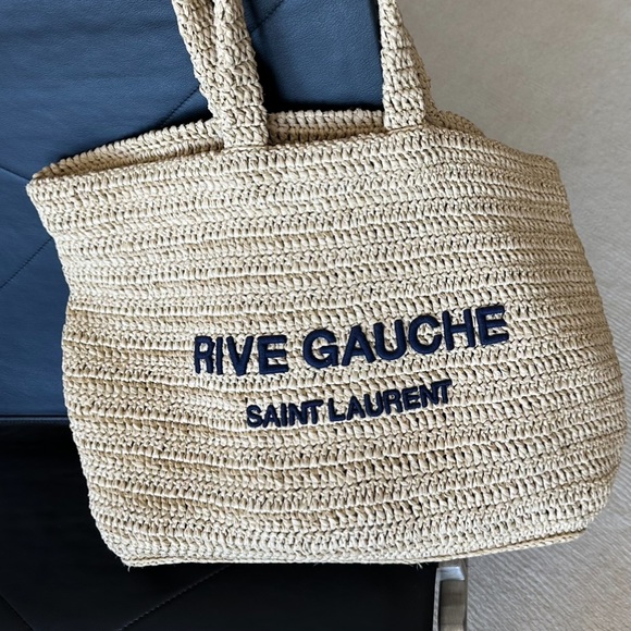 Saint Laurent Rive Gauche Woven Raffia Shopping Tote
♦️SOLD♦️ - Picture 2 of 6